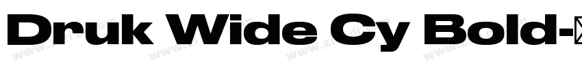 Druk Wide Cy Bold字体转换